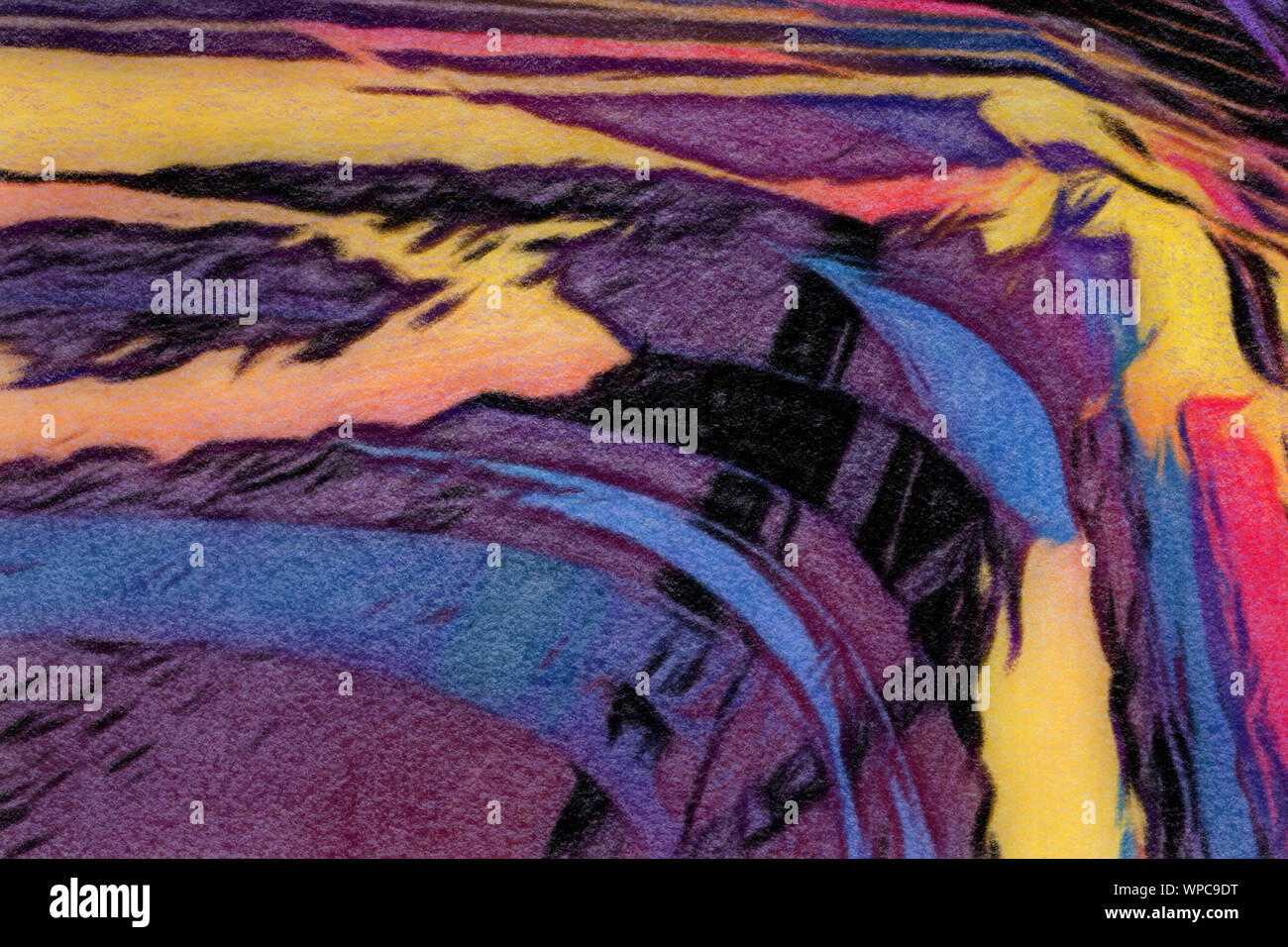 Abstract painting graphic fractal art. Creative template for decor ...