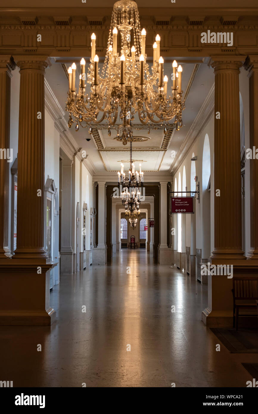 Dearborn, Mi, Usa - March 2019: The Henry Ford Museum of American Innovation hallways. Stock Photo