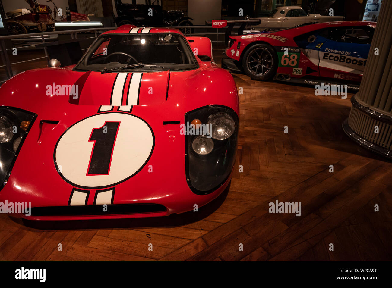 Dearborn, Mi, Usa - March 2019: Ford Mark IV sport and racing car presented in the Henry Ford Museum of American Innovation. Stock Photo