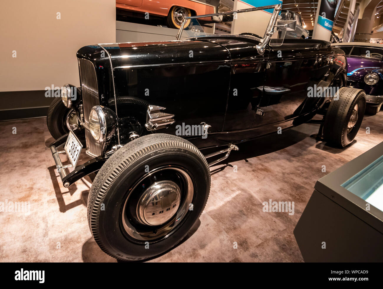 Dearborn, Mi, Usa - March 2019: The 1932 Ford Roadster presented in the Henry Ford Museum of American Innovation. Stock Photo