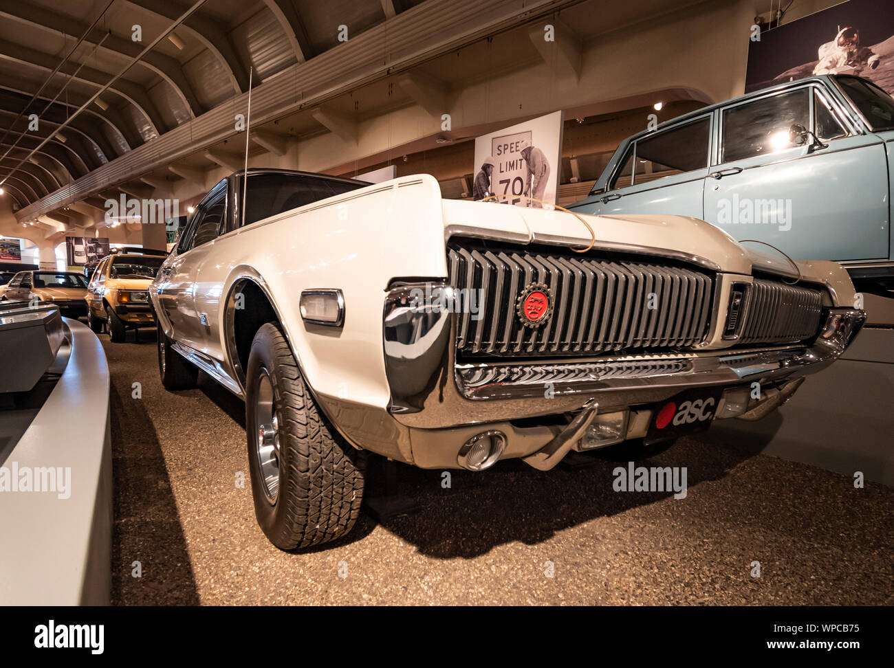 Dearborn, Mi, Usa - March 2019: The 1968 Mercury Cougar XR-7 coupe presented in the Henry Ford Museum of American Innovation. Stock Photo