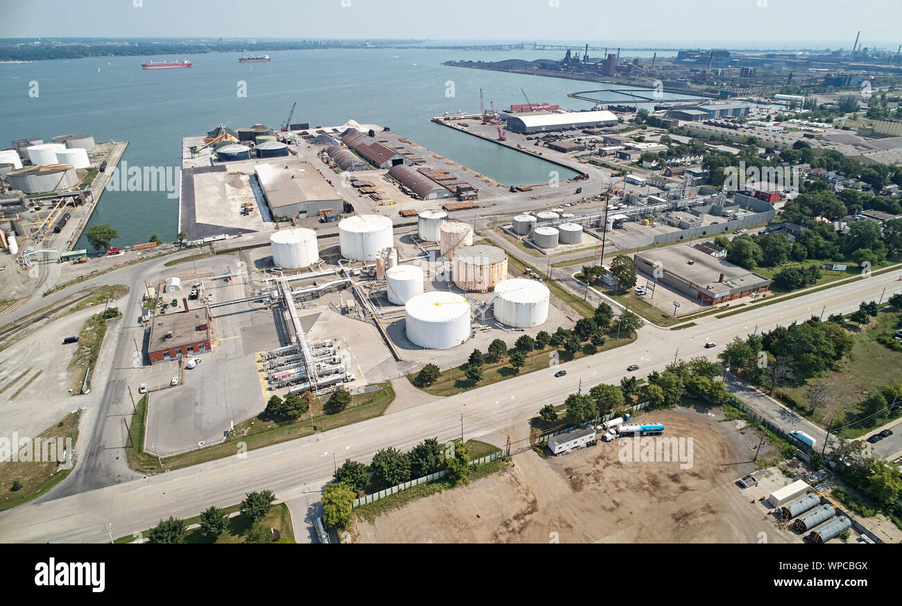 Hamilton Industrial areas Stock Photo Alamy
