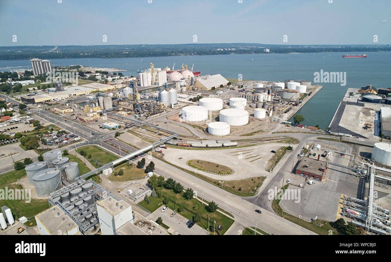 Hamilton Industrial areas Stock Photo Alamy