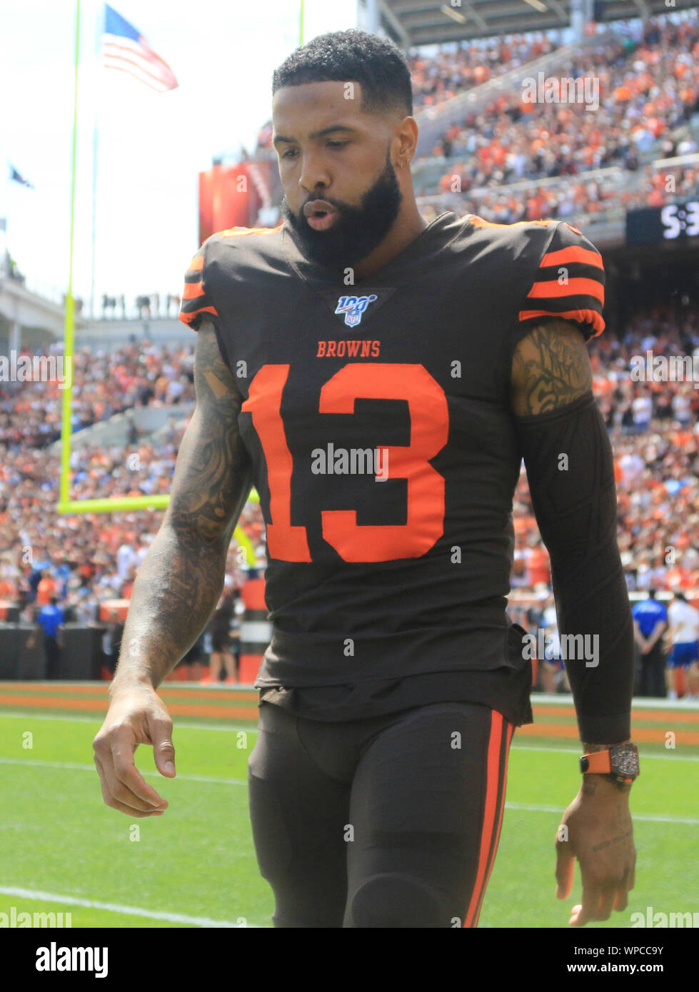 Cleveland Browns Odell Beckham Jr. during the Browns game against the ...