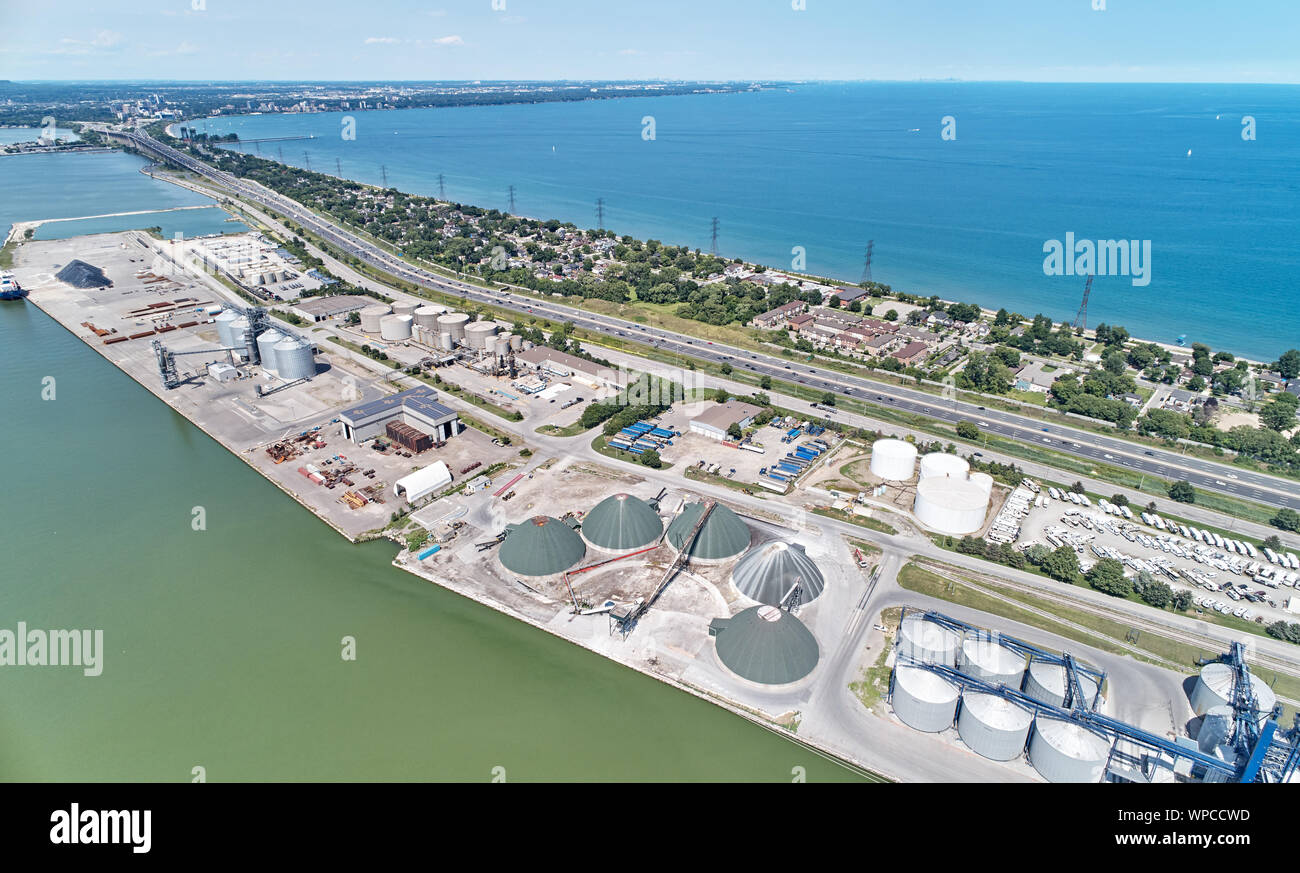Hamilton Industrial areas Stock Photo Alamy