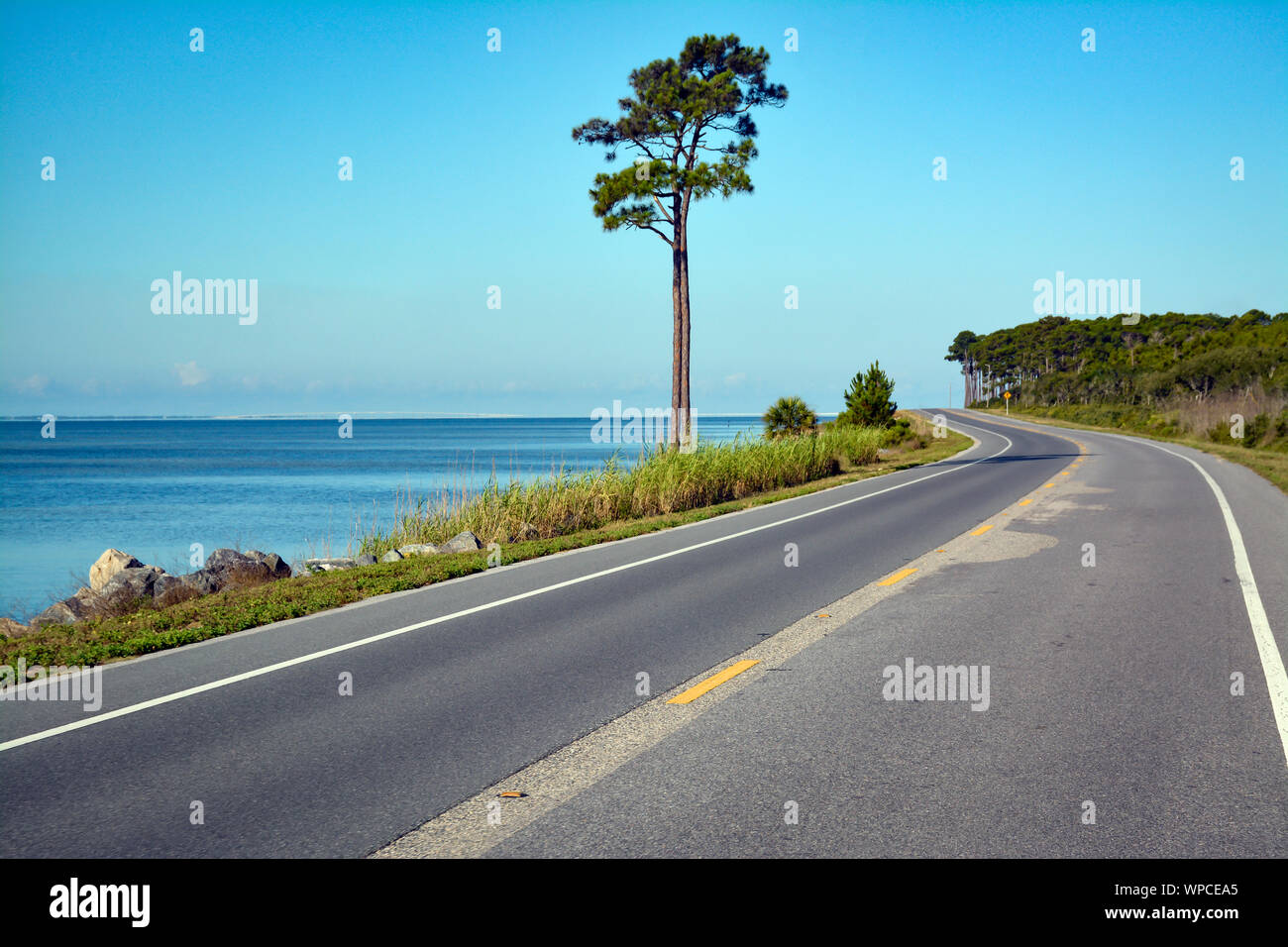 A beautiful coastal drive on the Big Bend Scenic Byway Coastal Trail