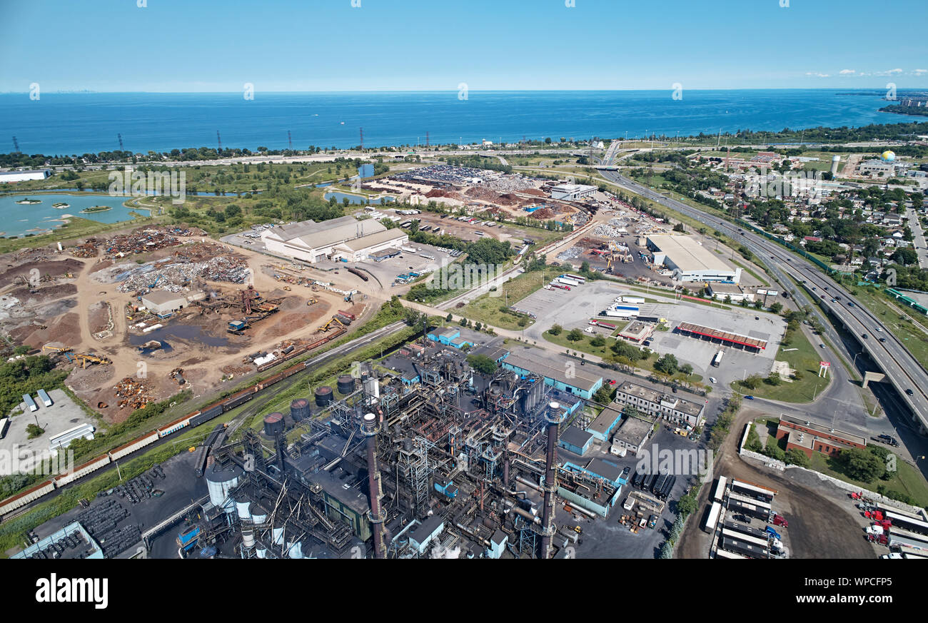 Hamilton Industrial areas Stock Photo Alamy