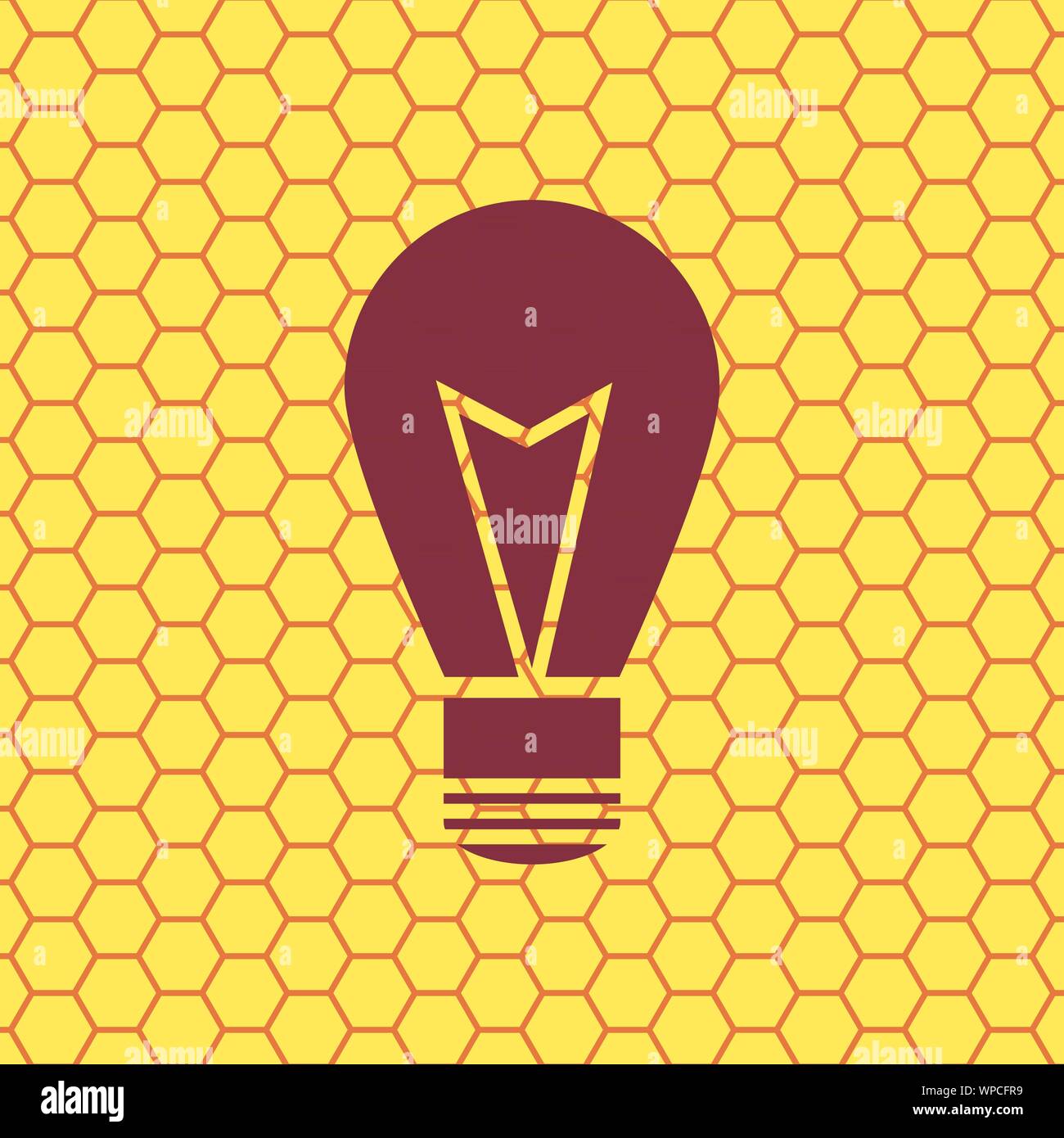 Light lamp icon symbol Flat modern web design with long shadow and ...
