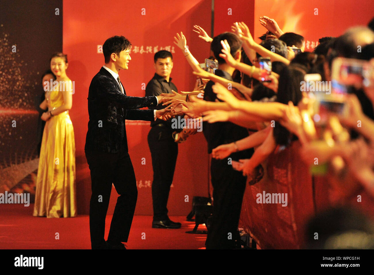 September 9, 2019, Shandong, Shandong, China: Huang Xiaoming (Credit Image: © SIPA Asia via ZUMA Wire) Stock Photo