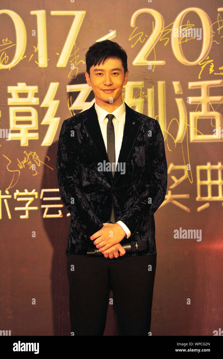 Chinese Actor Singer Model Huang Xiaoming Left Chinese Actress Zhou – Stock  Editorial Photo © ChinaImages #414151346