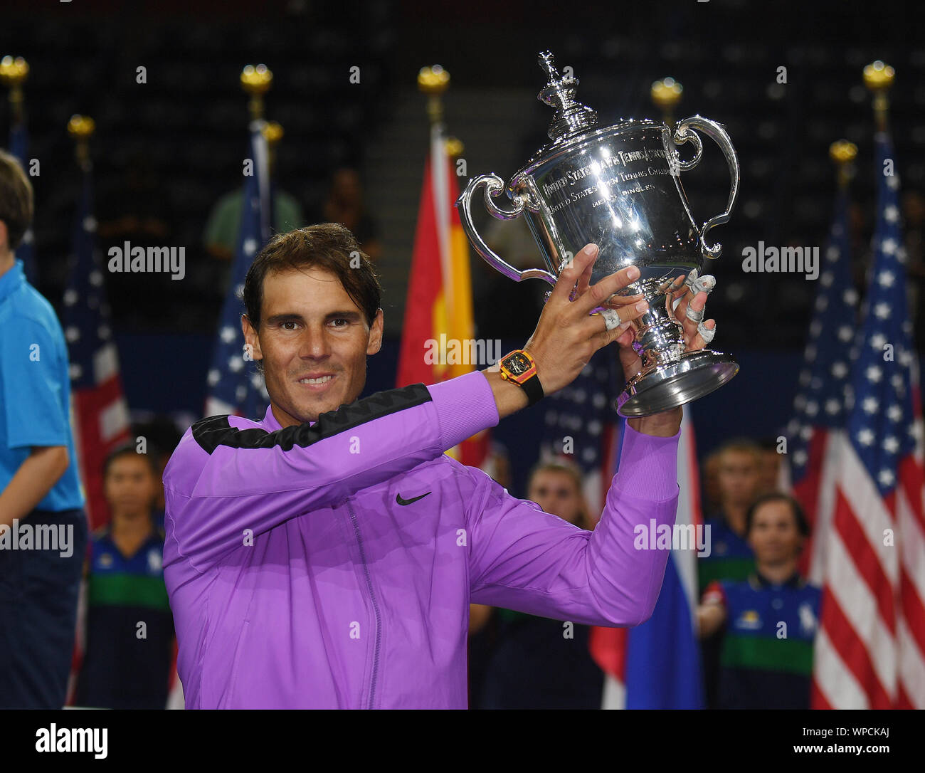 Us open tennis men's winner's trophy. hires stock photography and(02)