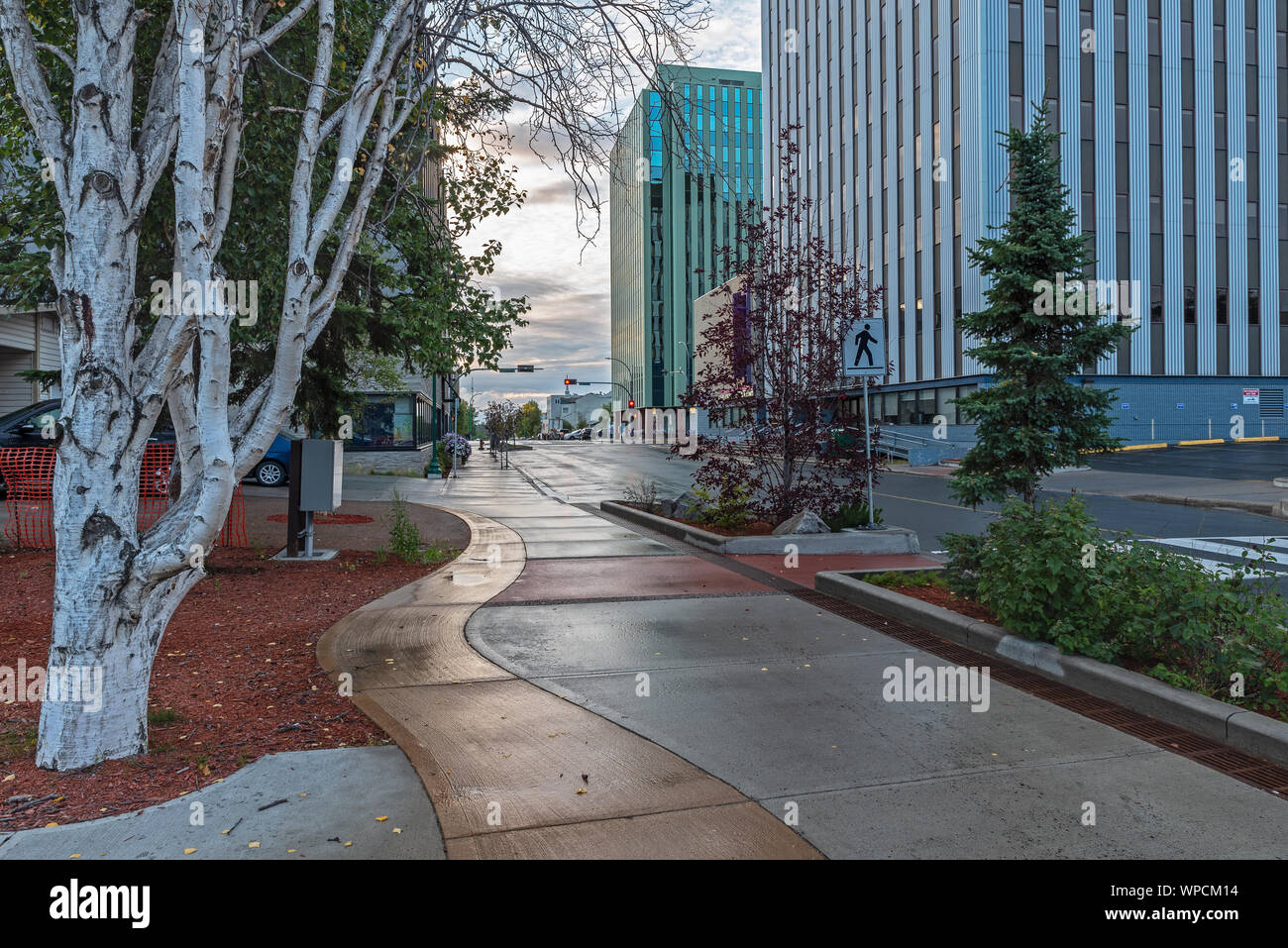 Street in Downtown Yellowknife, Northwest Territories, Canada Stock Photo Alamy