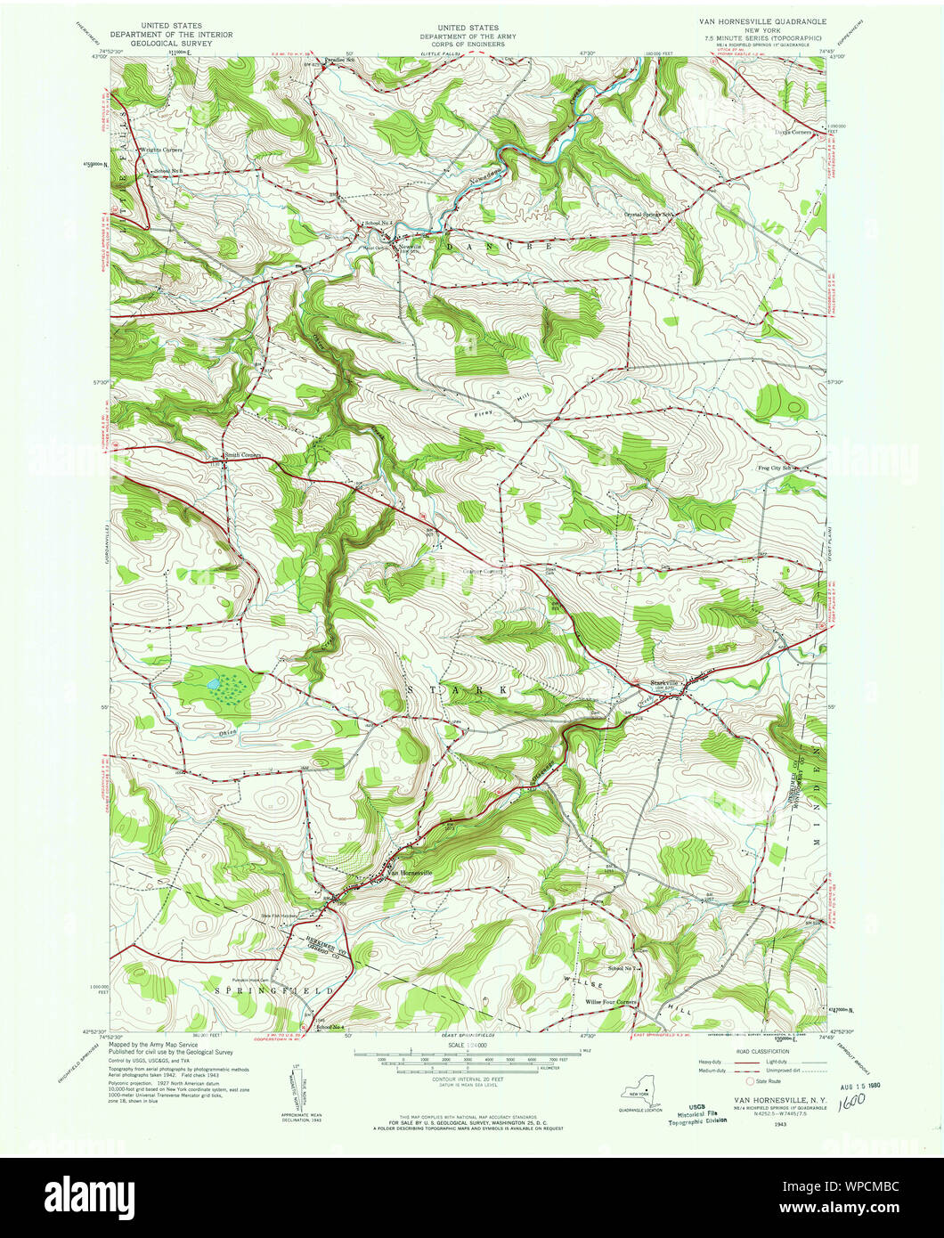 New York NY Van Hornesville 139474 1943 24000 Restoration Stock Photo