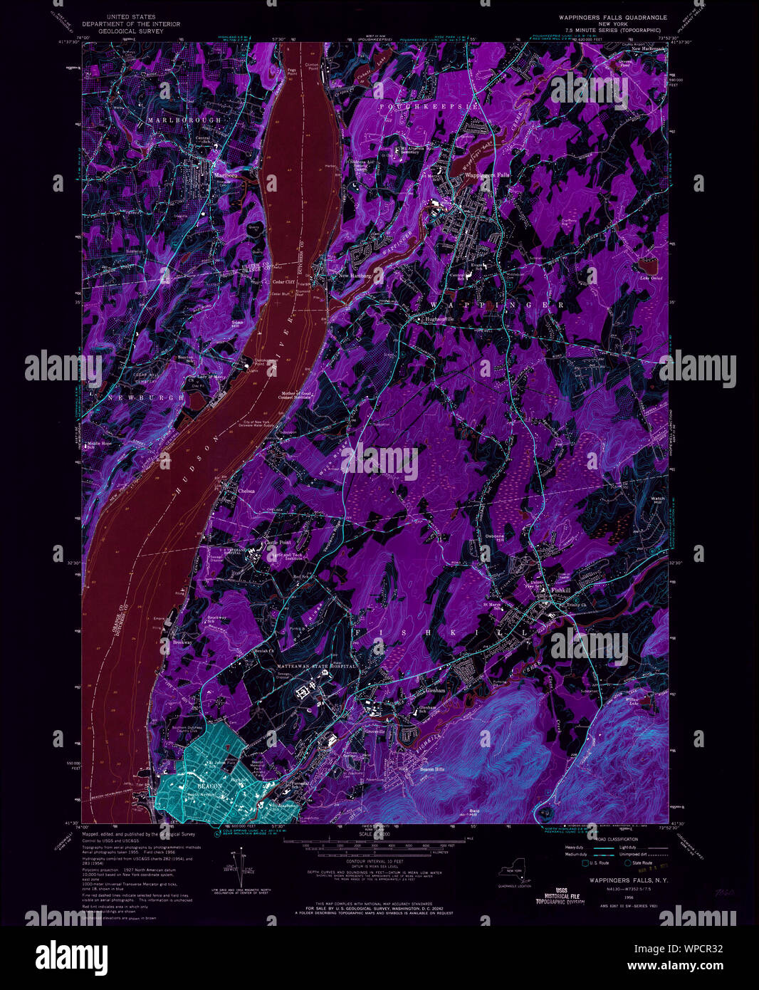 New York NY Wappingers Falls 140040 1956 24000 Inverted Restoration