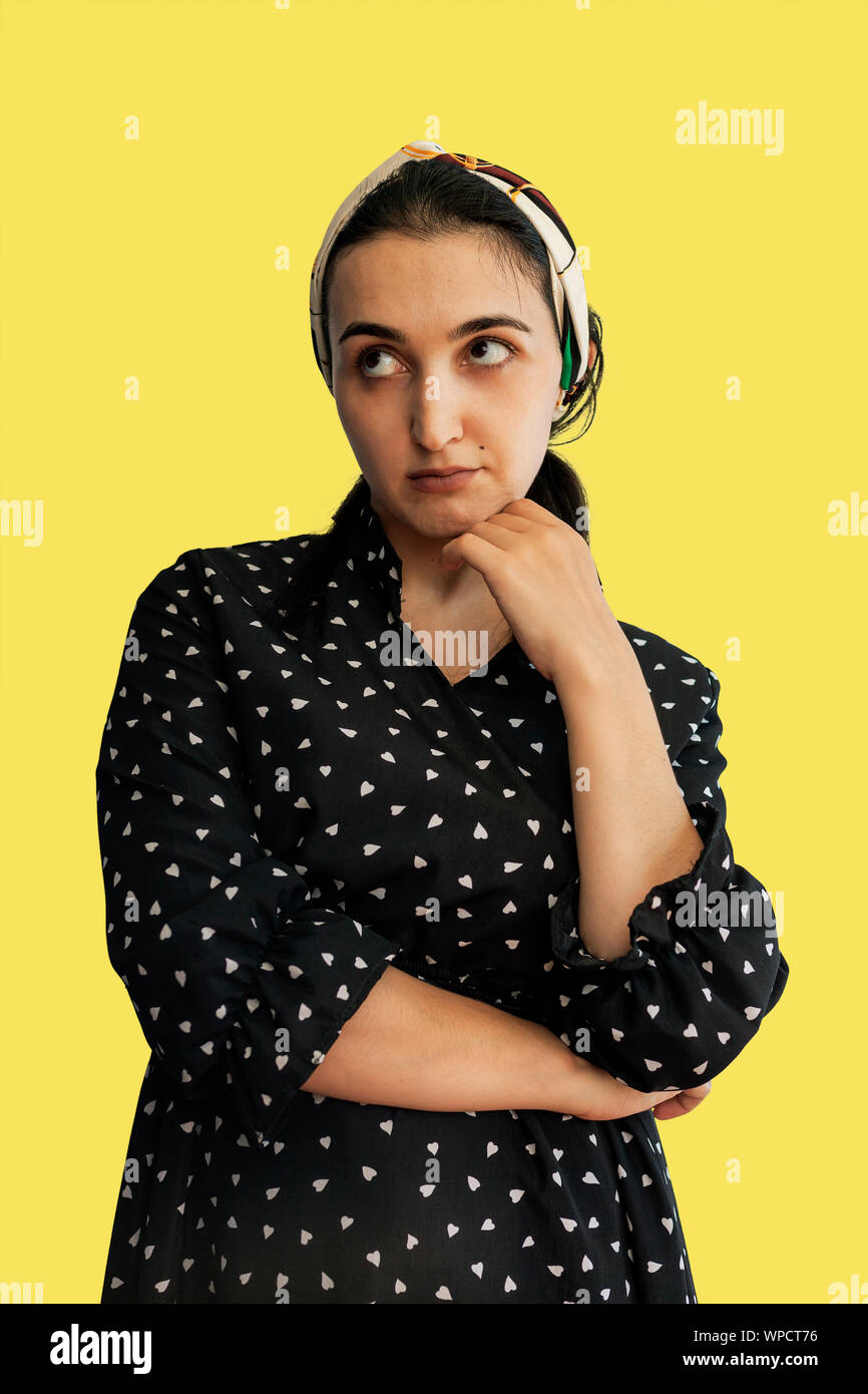 Portrait of young middleeastern woman. Turkish, Arabian or West Asian