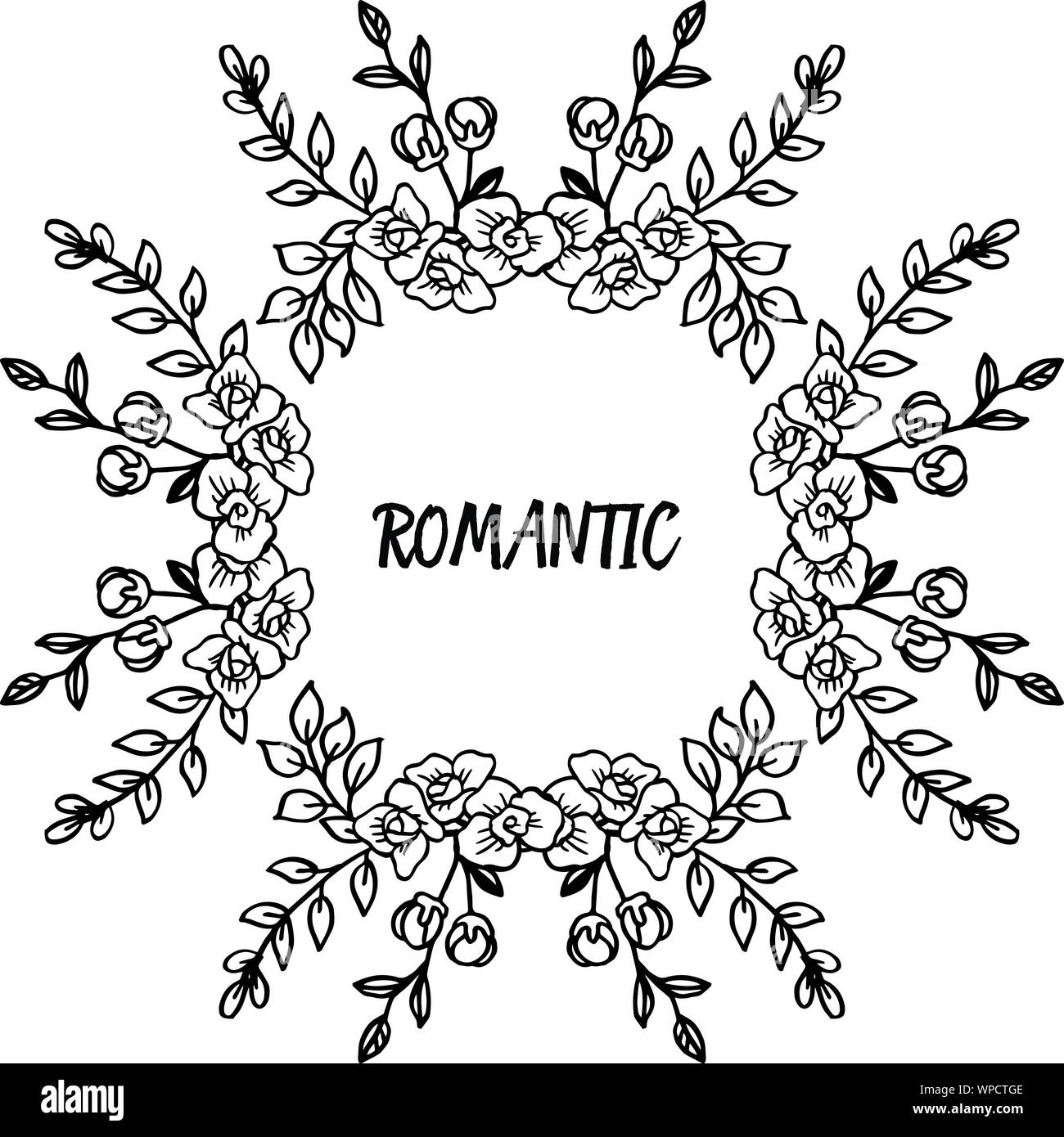 Romantic Pattern For Card Template for design greeting card romantic, with pattern of flower ...