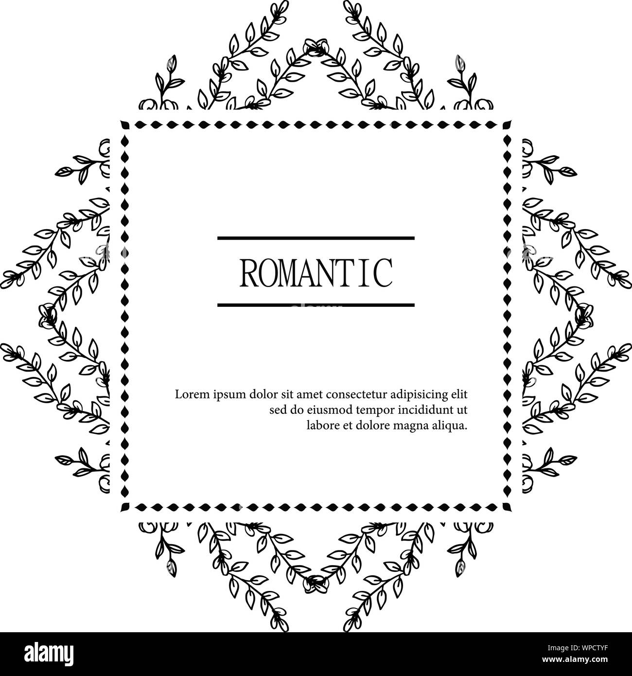 Romantic Pattern For Card Template for design greeting card romantic, with pattern of flower ...