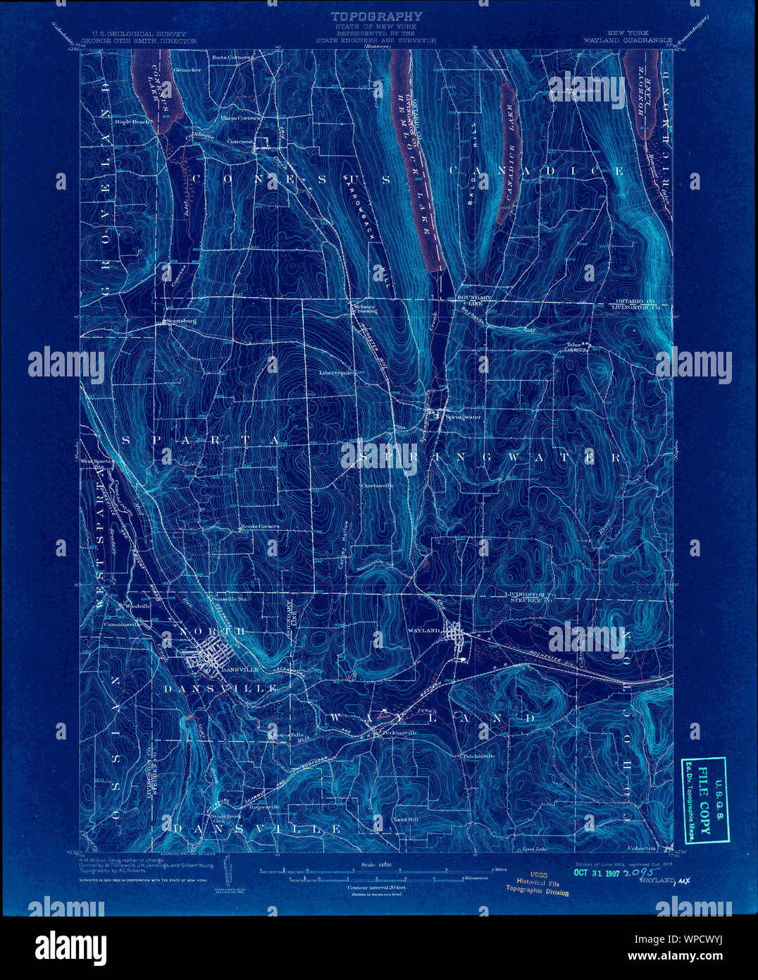 Wayland new york map hires stock photography and images Alamy