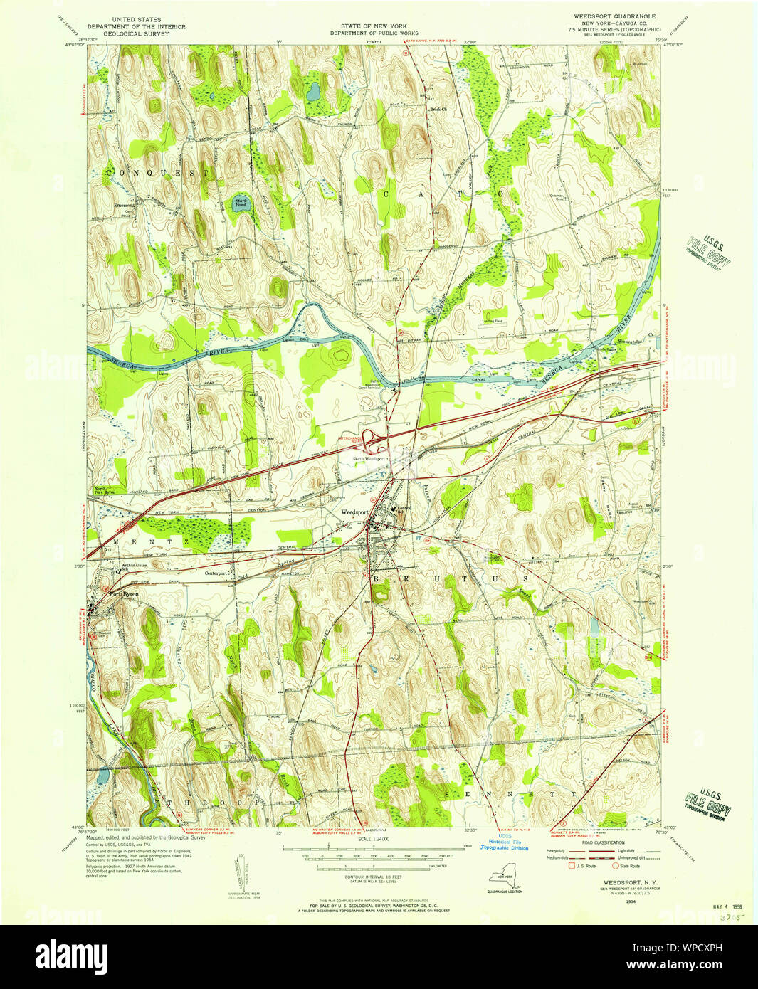 New York NY Weedsport 140099 1954 24000 Restoration Stock Photo Alamy