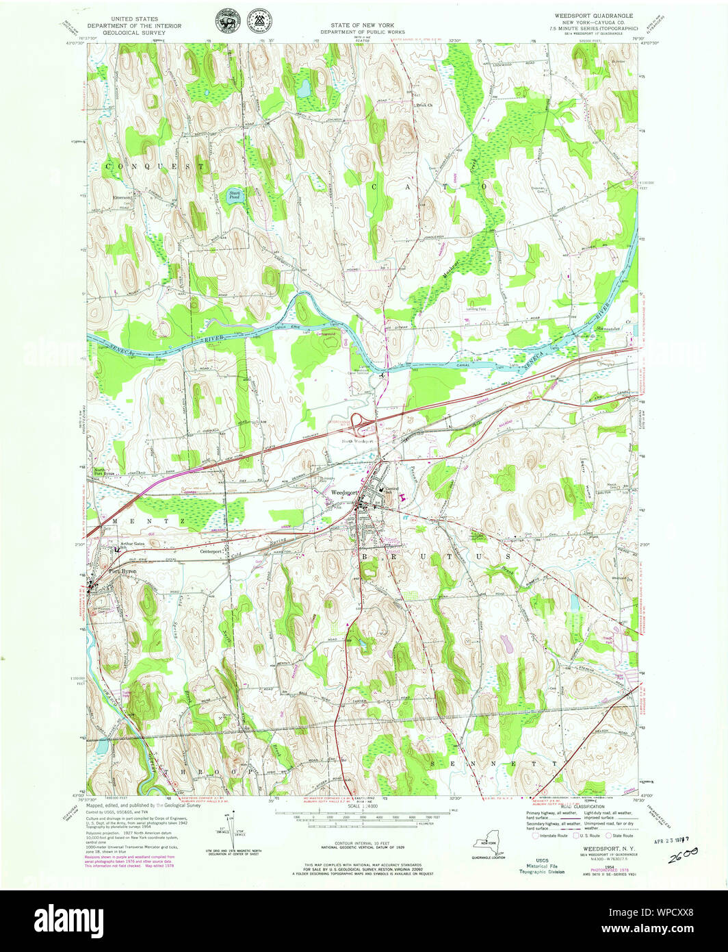 New York NY Weedsport 140101 1954 24000 Restoration Stock Photo Alamy