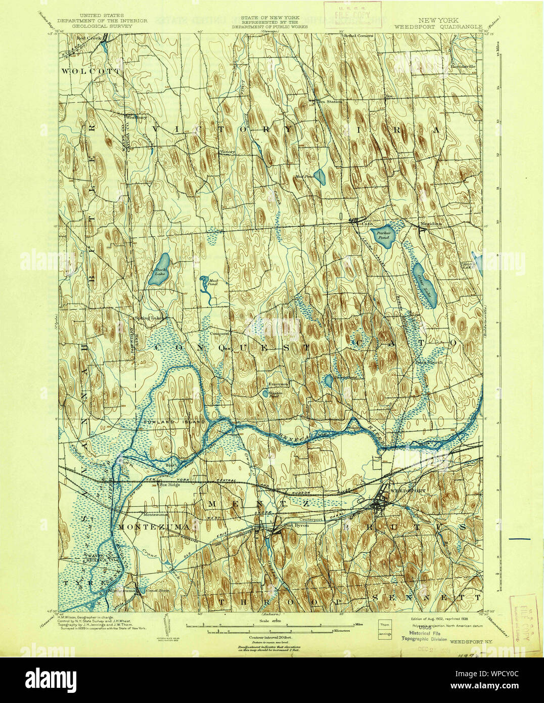 New York NY Weedsport 140104 1902 62500 Restoration Stock Photo Alamy