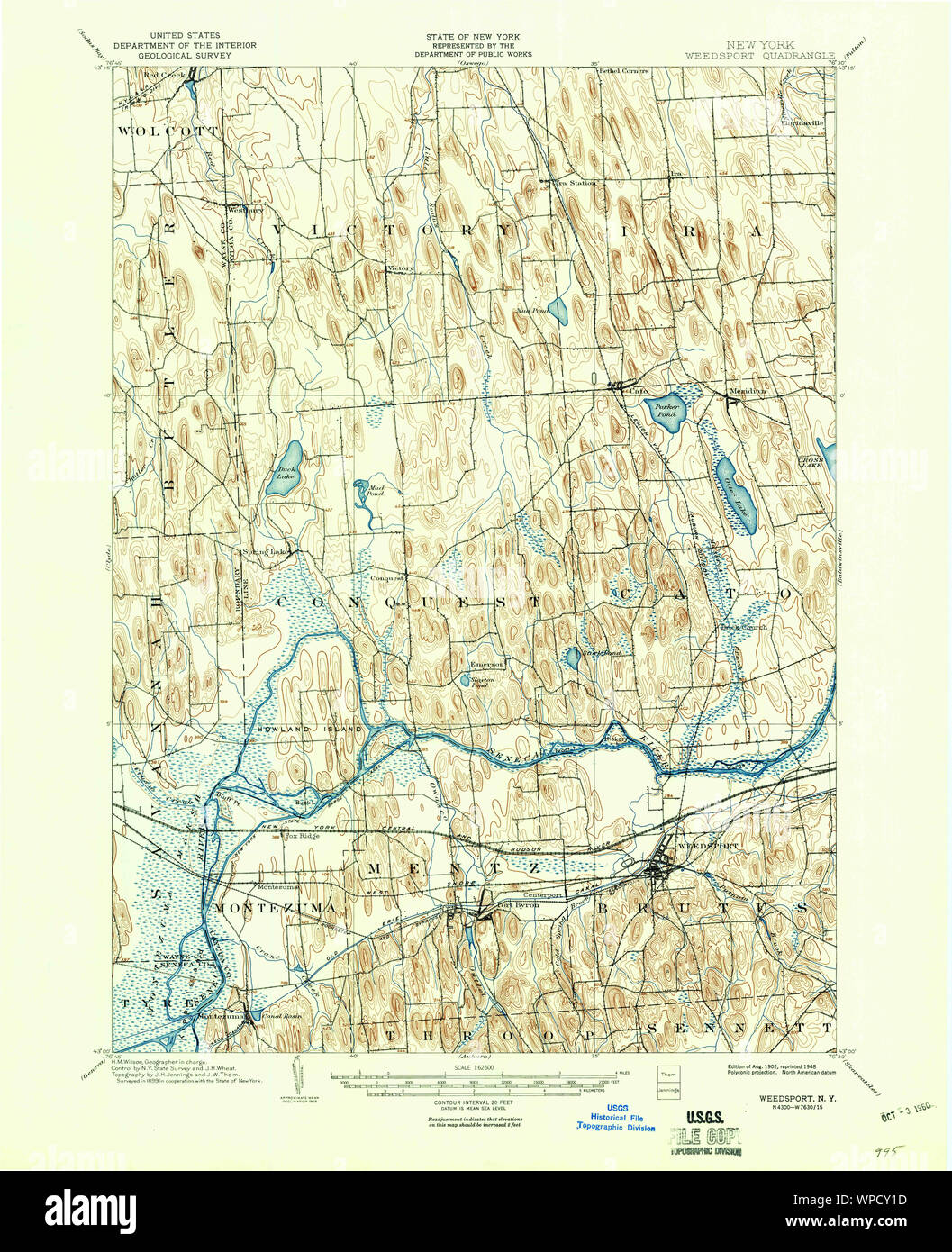 New York NY Weedsport 140108 1902 62500 Restoration Stock Photo Alamy