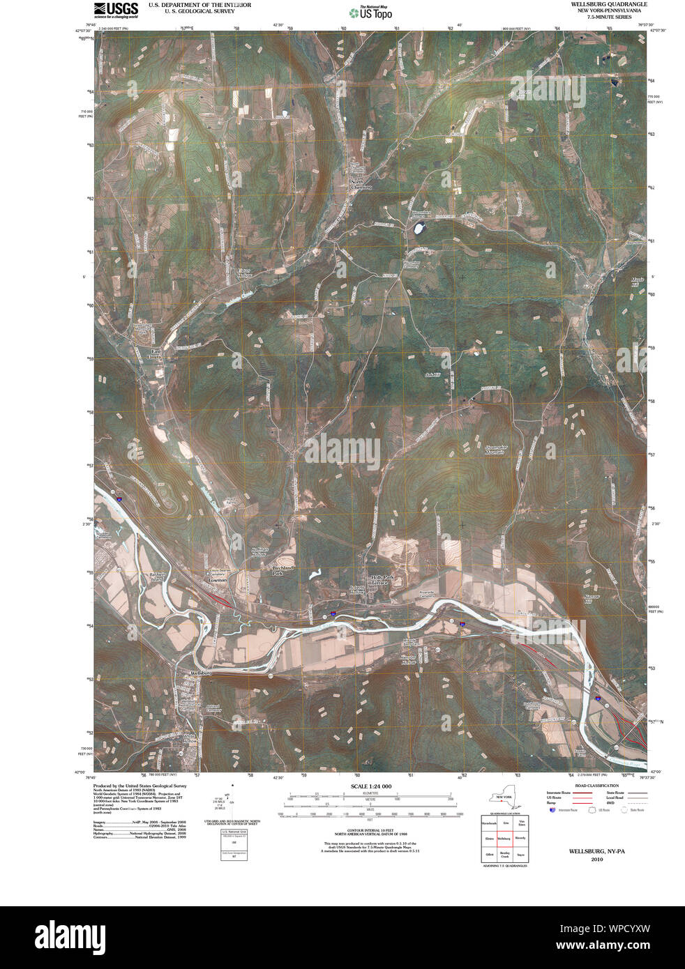 New York NY Wellsburg 20100617 TM Restoration Stock Photo Alamy