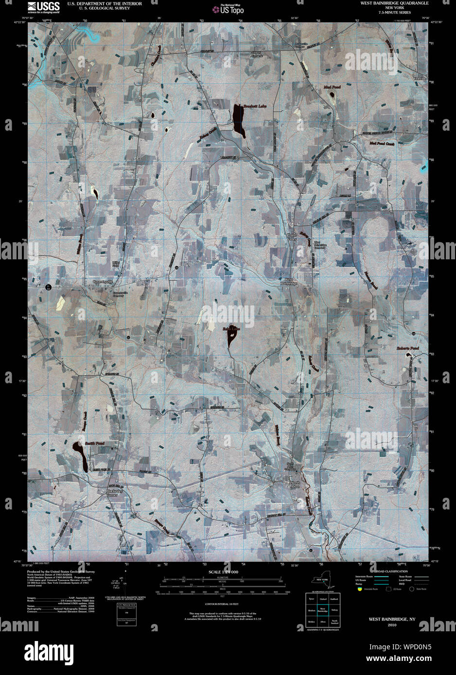 Map of bainbridge new york hires stock photography and images Alamy