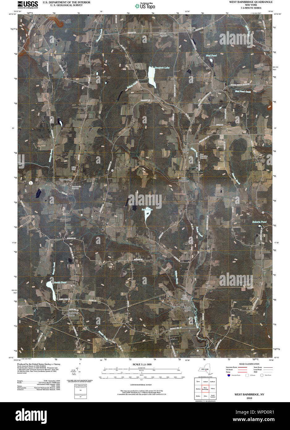 Bainbridge new york map Cut Out Stock Images & Pictures Alamy