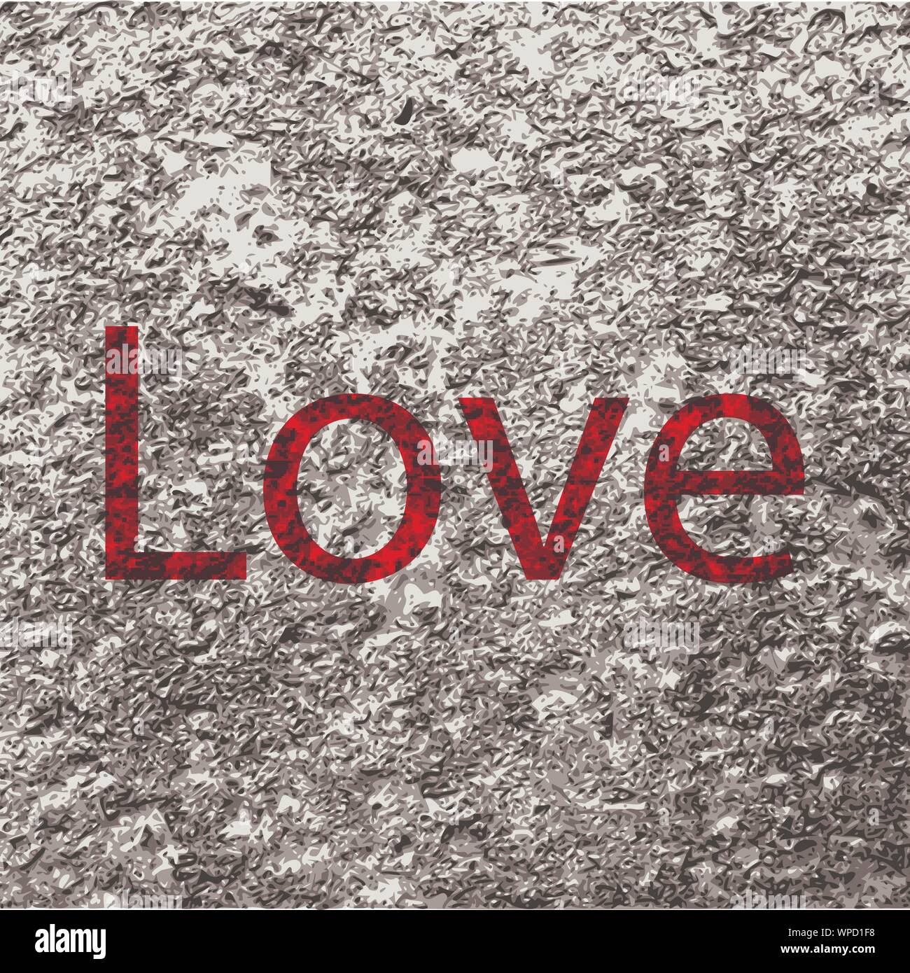 Love you icon symbol Flat modern web design with long shadow and space ...