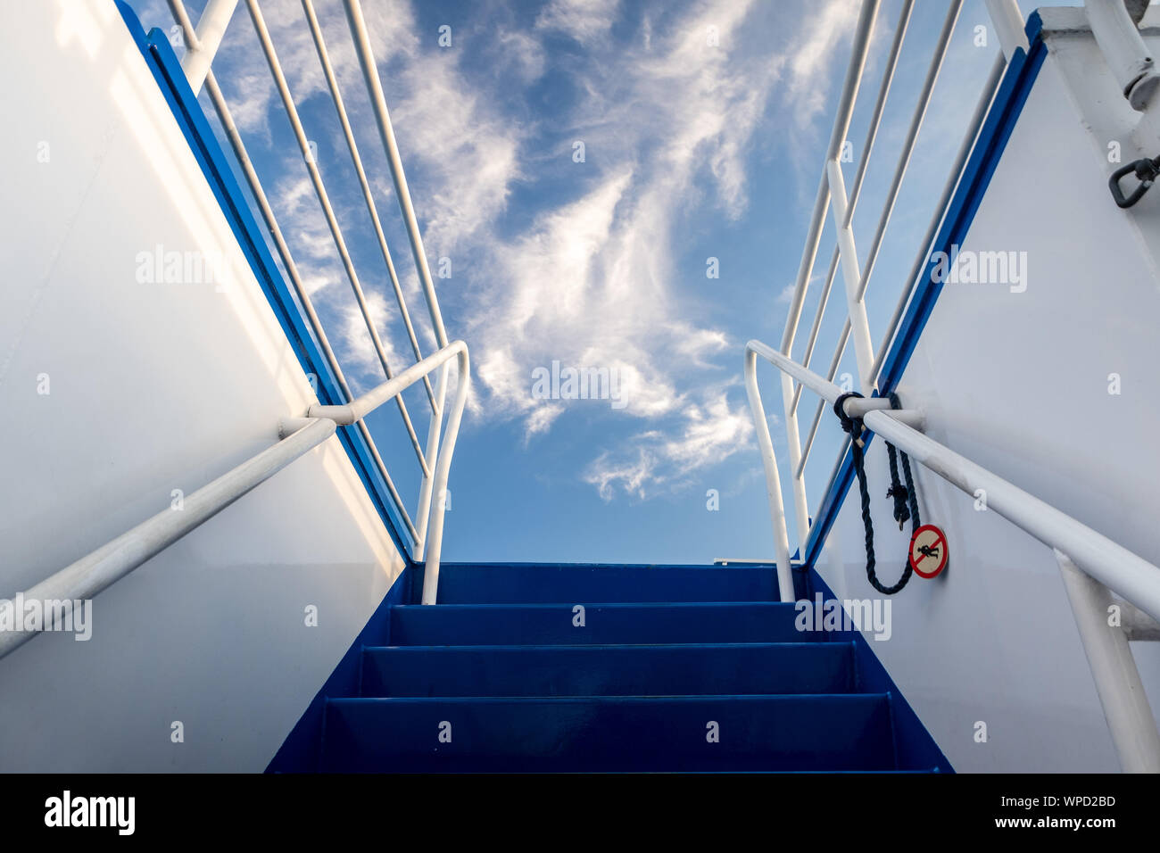 stairway to heaven, concept of new opportunities Stock Photo