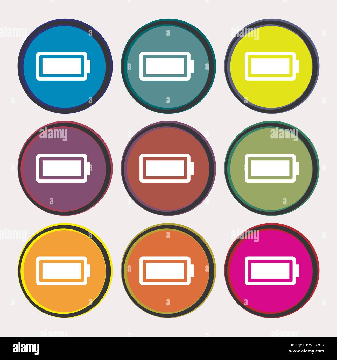 battery-fully-charged-stock-vector-image-art-alamy