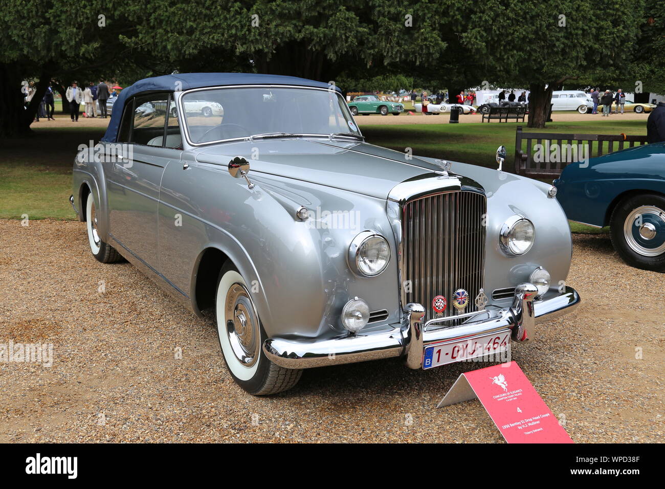 Bentley S1 Drophead Coupé by H J Mulliner (1956), Concours of Elegance 2019, Hampton Court Palace, East Molesey, Surrey, England, UK, Europe Stock Photo