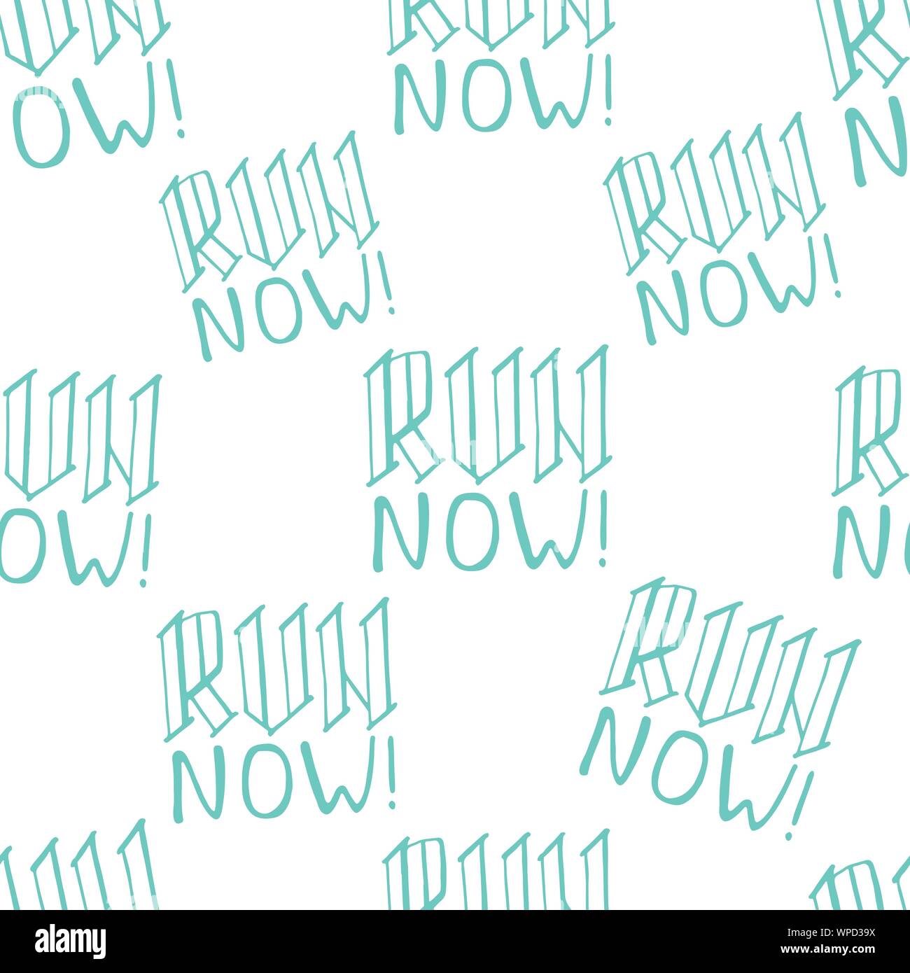 Run motivation background. Seamless sport pattern. Vector illustration Stock Vector