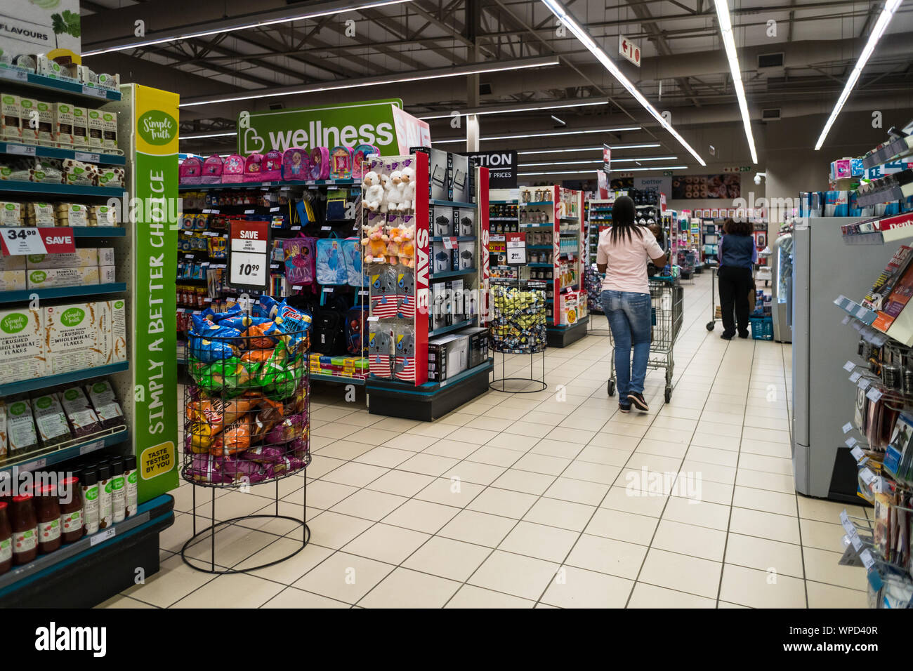 interior of a supermarket or store in Mpumalanga, South Africa with
