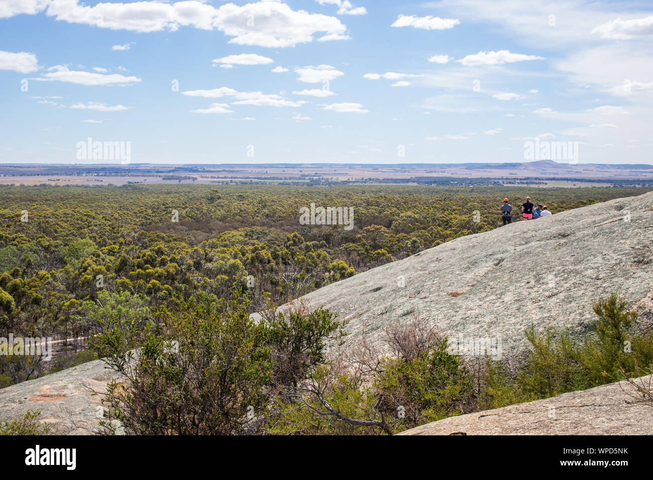 Abesiling from Big Rock, You Yangs Regional Park, Victoria Stock Photo