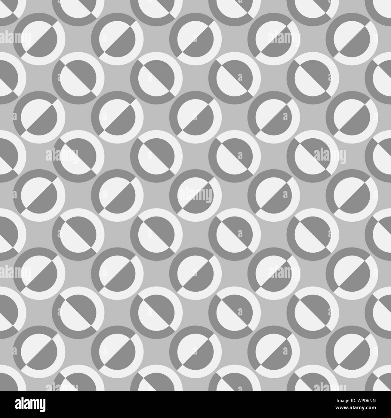 Seamless geometrical circle pattern design background - colored vector ...