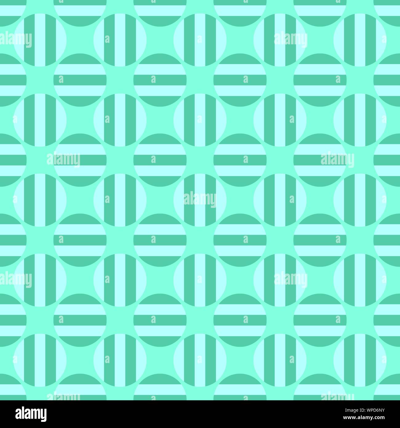Seamless geometric circle pattern background design color vector