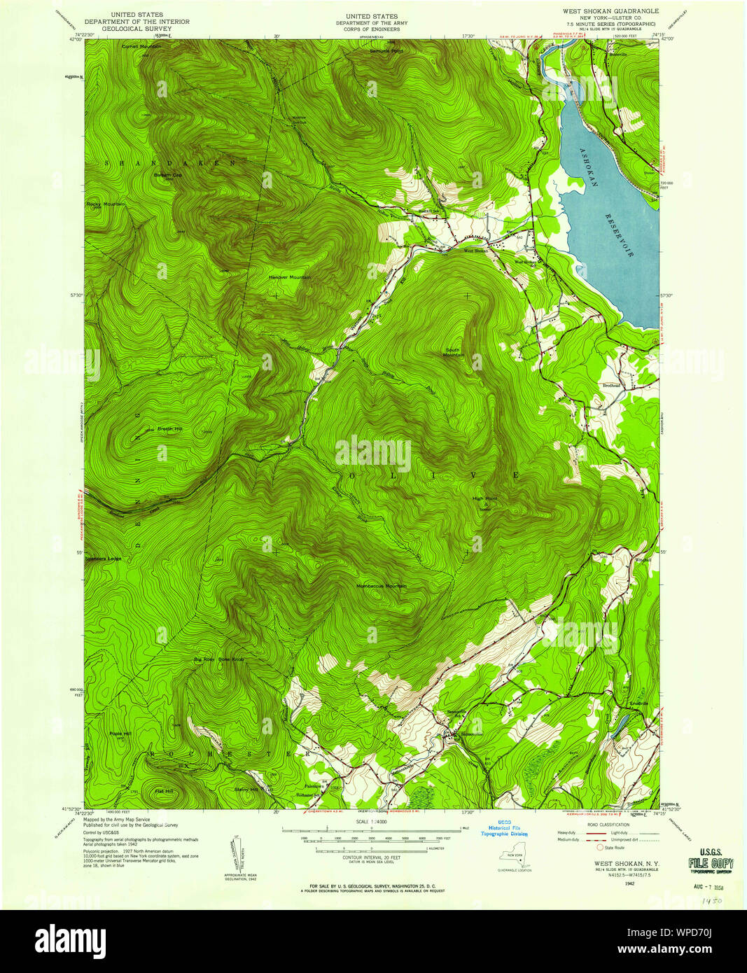 New York NY West Shokan 140217 1942 24000 Restoration Stock Photo Alamy