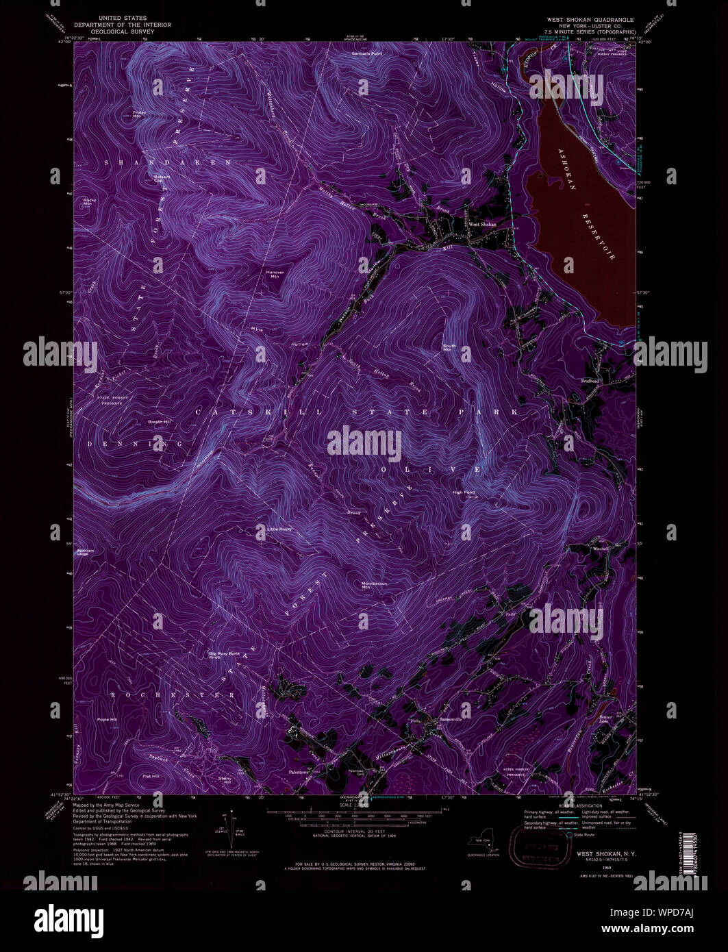 New York NY West Shokan 140221 1969 24000 Inverted Restoration Stock