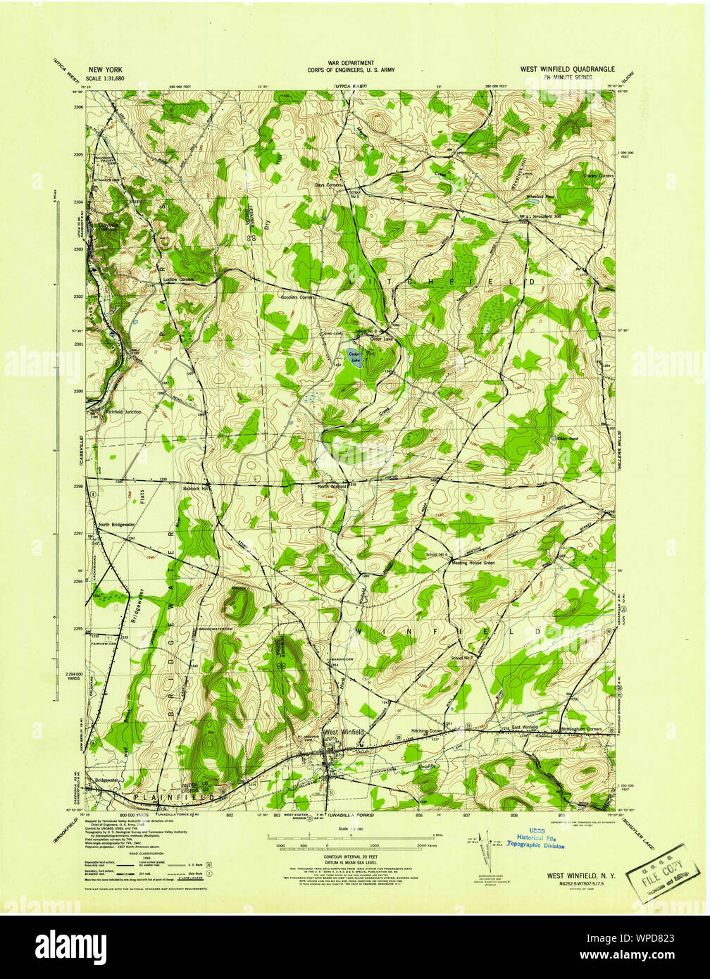 New York NY West Winfield 140227 1945 31680 Restoration Stock Photo Alamy