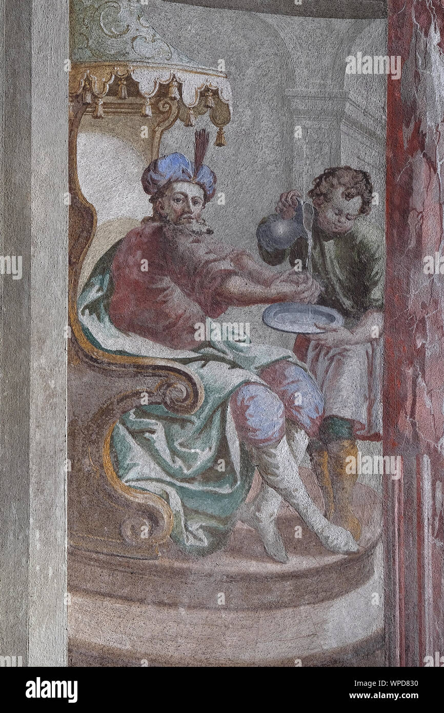 Jesus Condemned To Death Pontius Pilate Washed His Hands Fresco