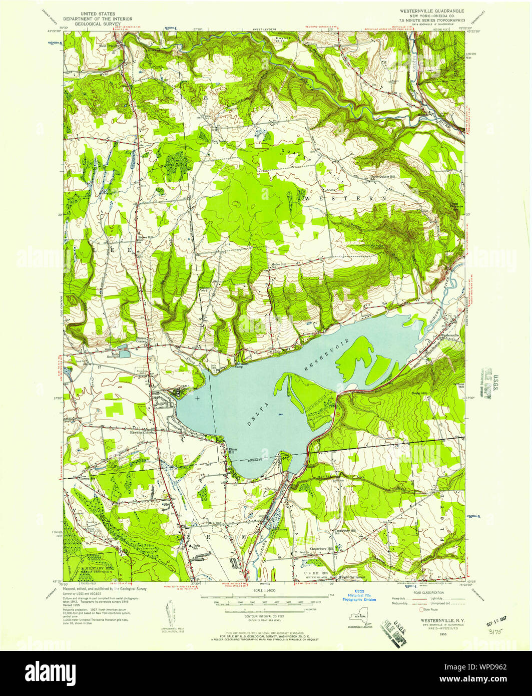 New York NY Westernville 140238 1955 24000 Restoration Stock Photo Alamy