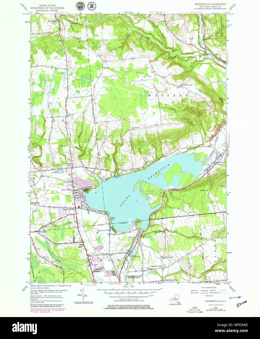 New York NY Westernville 140241 1955 24000 Restoration Stock Photo Alamy