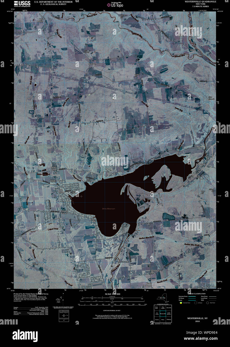 New York NY Westernville 20100304 TM Inverted Restoration Stock Photo