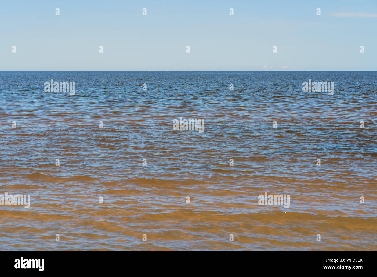 Baltic Sea skyline with clear sky Stock Photo