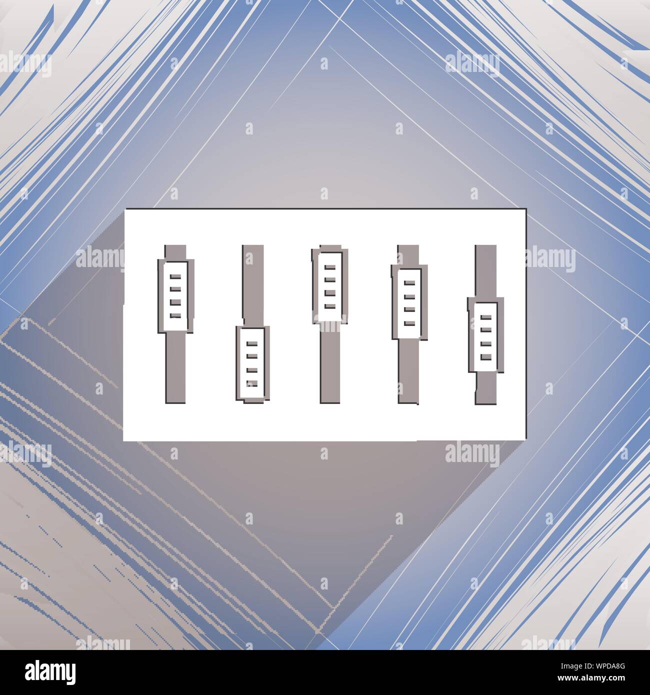 Dj console mix handles and buttons icon symbol. Trendy, modern design ...