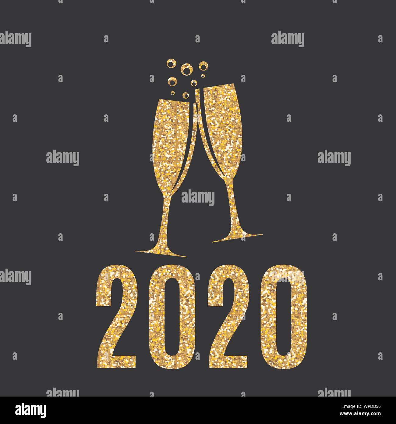2020 New Year and Merry Christmas Background. Vector Illustration Stock ...