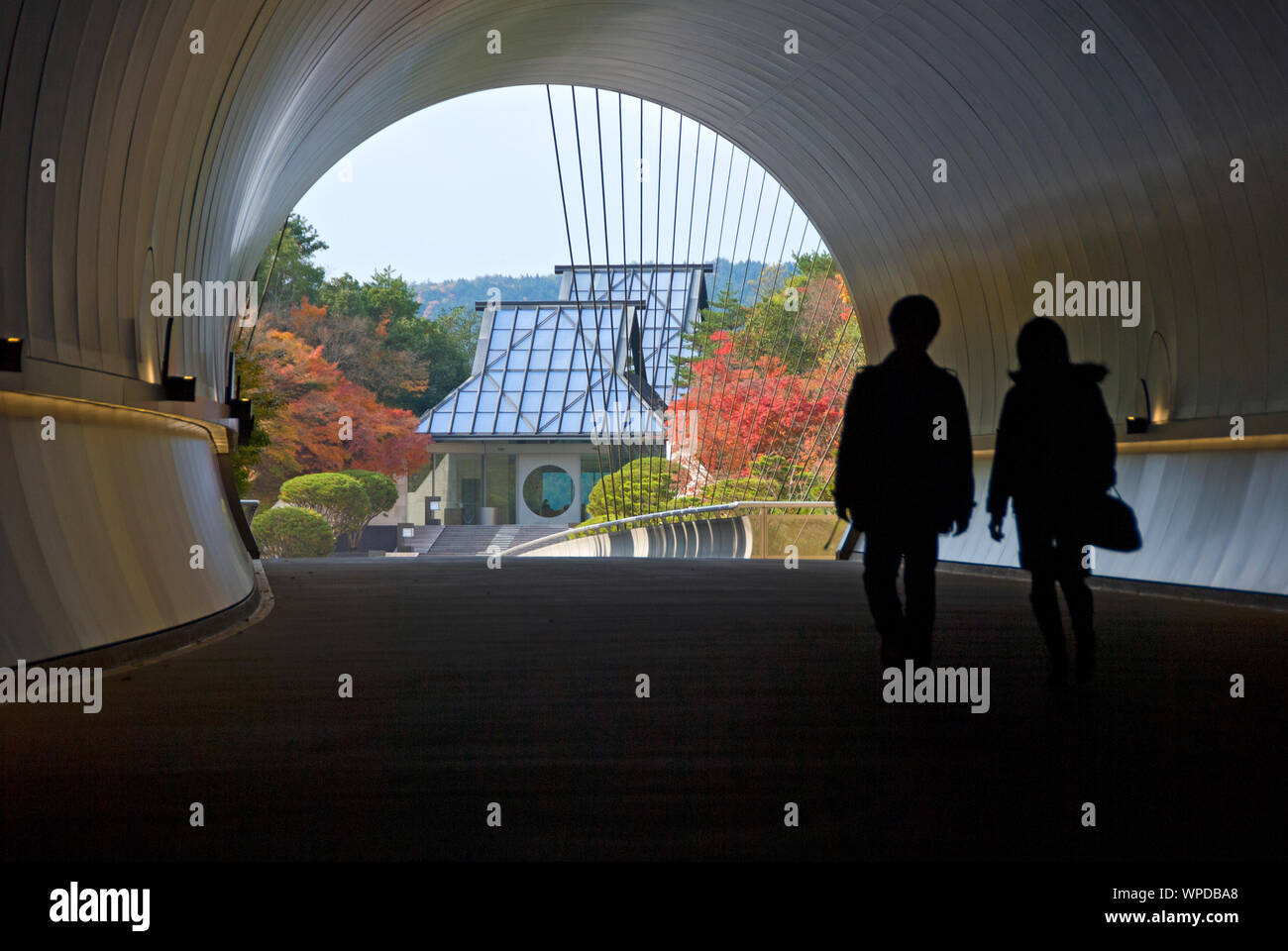 Miho Museum, in Shiga Prefecture, Japan. 80% of the museum has been created  underground to preserve its natural environment Stock Photo - Alamy