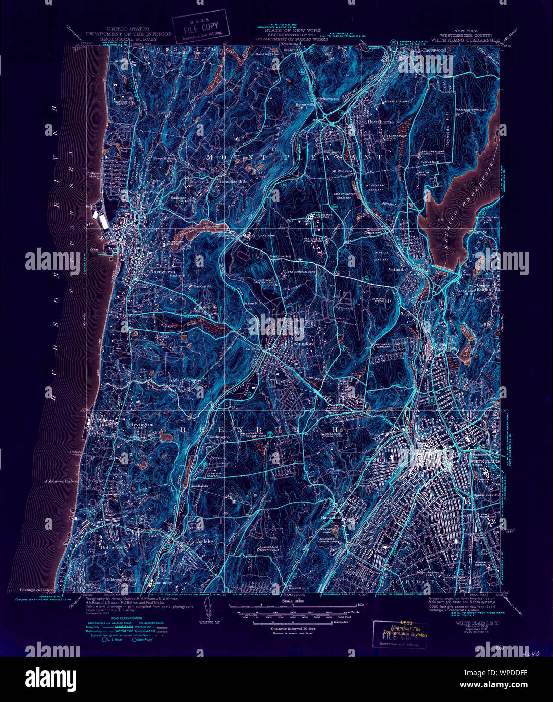 Map of white plains new york hi-res stock photography and images - Alamy